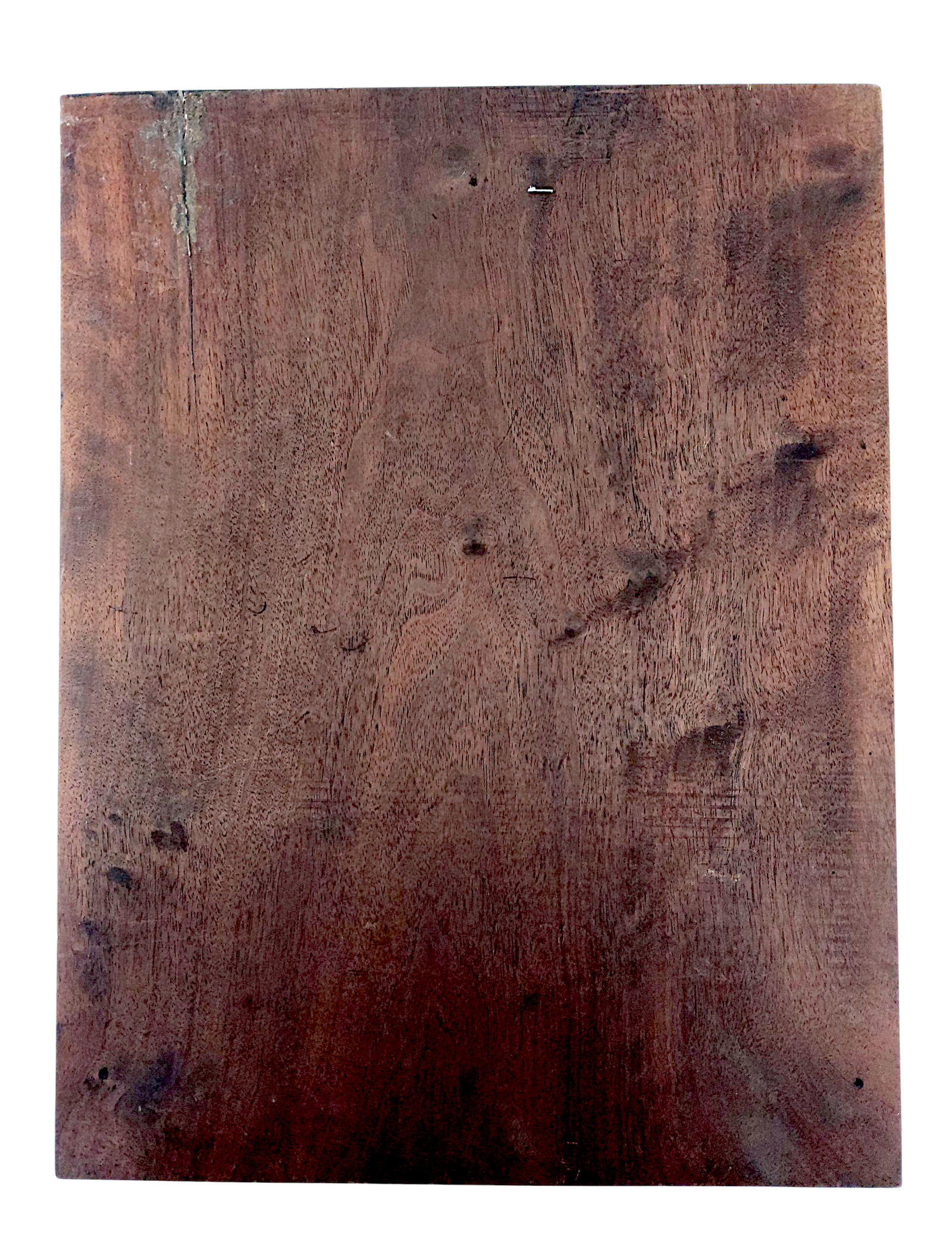 Dos du bas-relief chrétien en bois sculpté